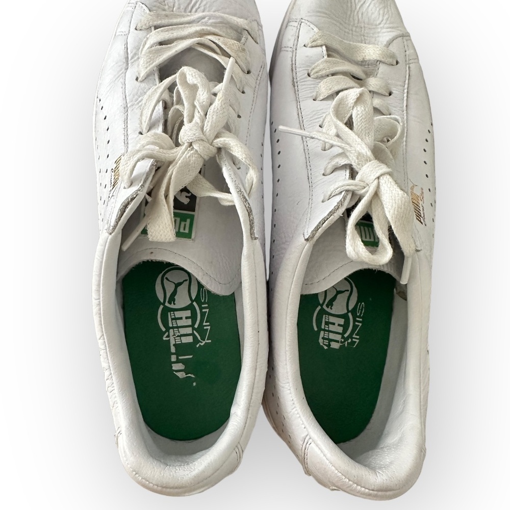 Men’s Puma “Court Star” Tennis Shoes - Size 13 - White Genuine Leather - Picture 4 of 10
